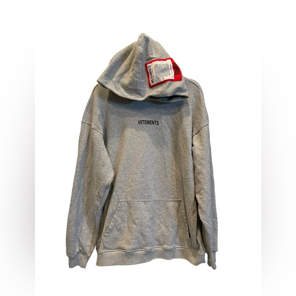 Vetements Limited Edition Graphic Print HoodieSize: M